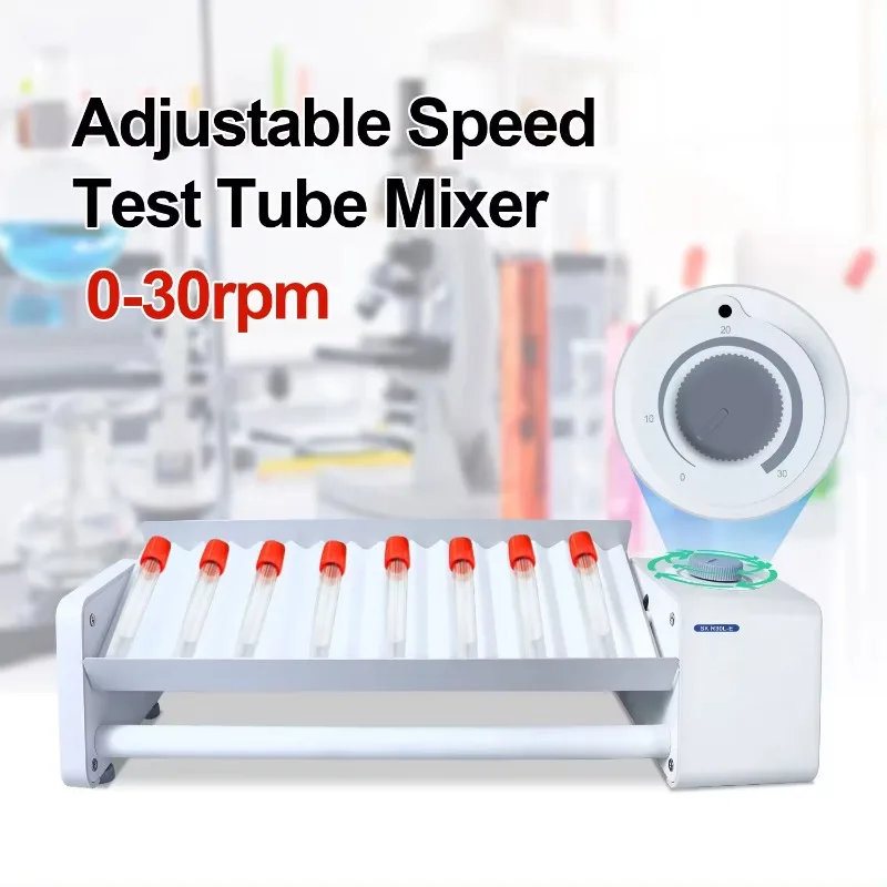 SK-R30S-E/SK-R30L-E 110V/220V Lab Compact Blood Tube Rolling Rocker 0-30rpm Adjustable Speed Test Tube Mixer