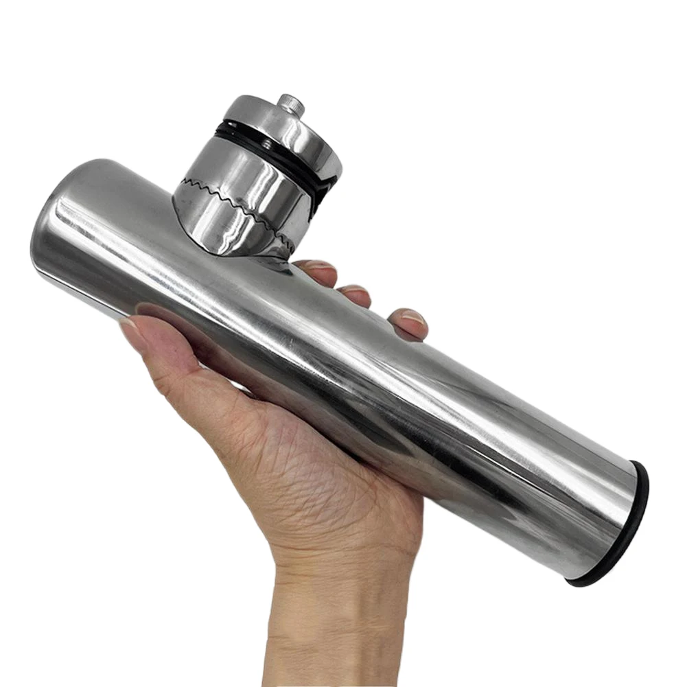 الفولاذ المقاوم للصدأ الصيد رود حامل الصيد الملحقات الصلب جبل قصبة صيد خشبية حامل قصبة صيد خشبية قضيب حامل لقارب يخت #1