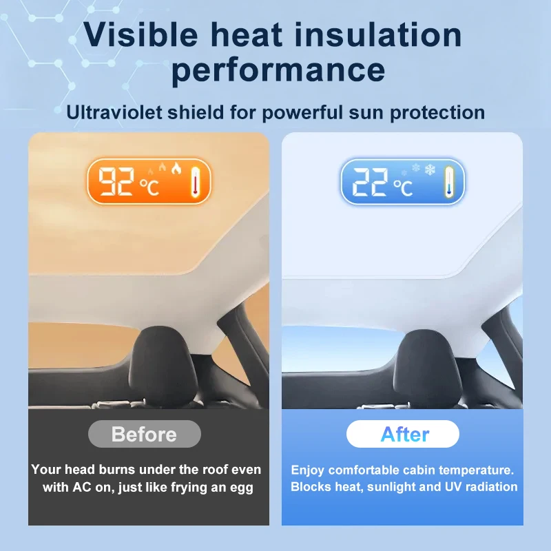 Upgrade Ice Crystal Sunroof Sunshade For XPeng G6 2025 2024 2023 RoofSplit Sun Shades Glass Roof Front Rear Skyline Accessories