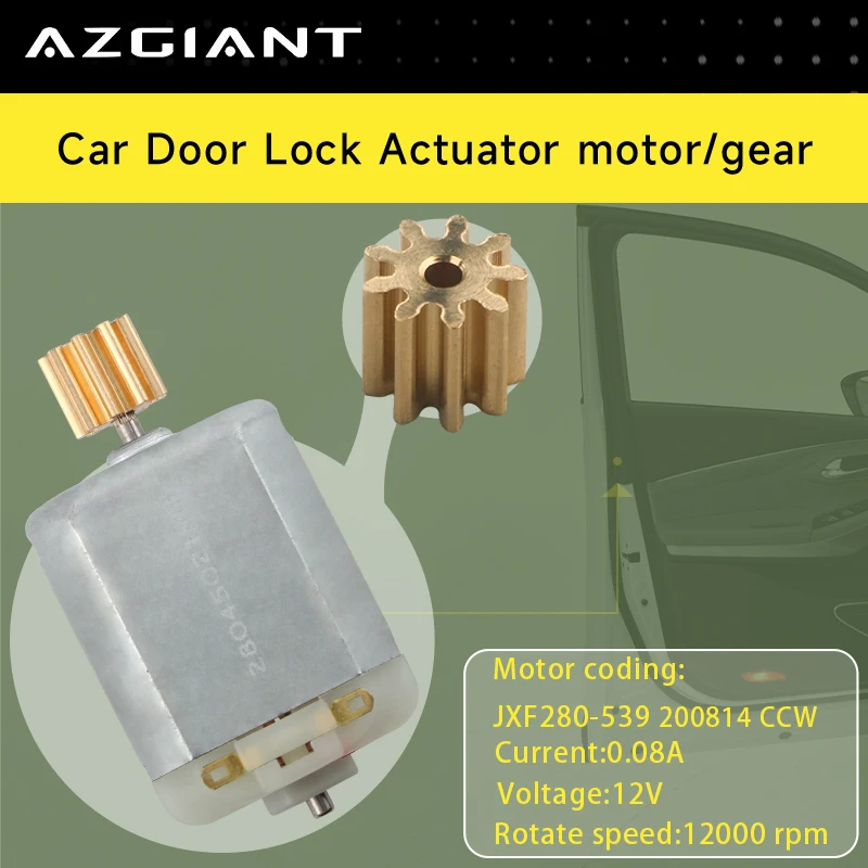 Car Side Door Latch with power lock motor JXF280 Gears 9T Disassembly Tool For Citroën Berlingo Xsara internal replacement parts