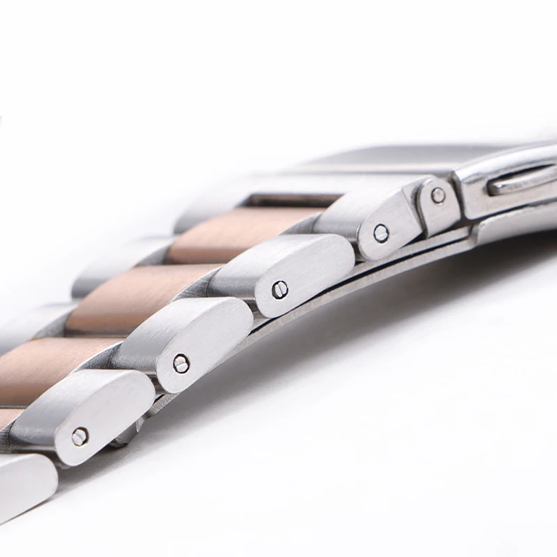 Cinturino per orologio in acciaio inossidabile da 20mm 22mm per Seiko per Omega Bracciale a sgancio rapido per cinturino da polso Samsung Cintura per orologio con chiusura solida