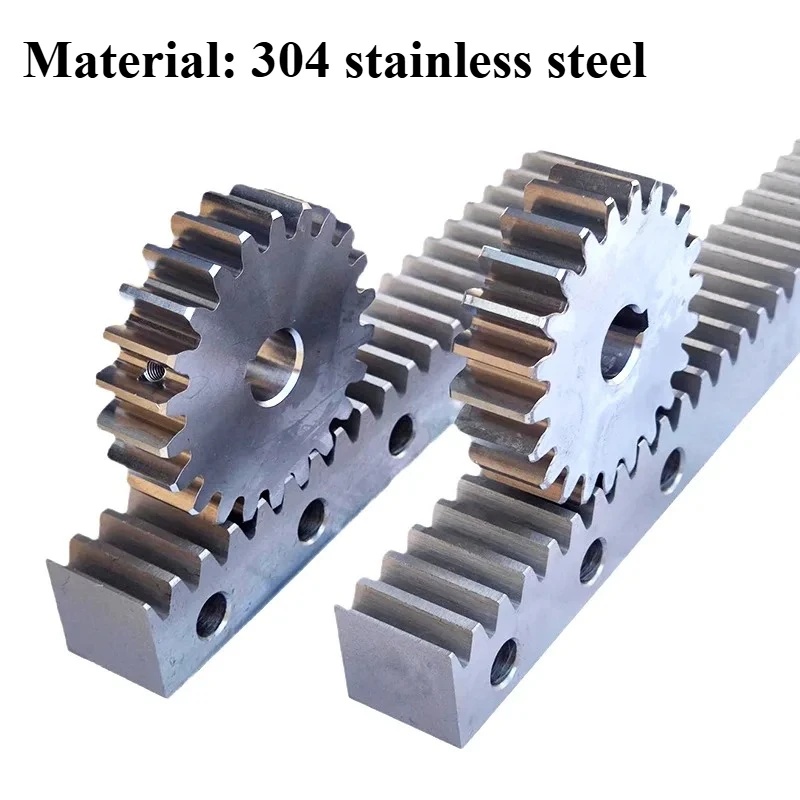 1pc Length 500mm 1m 1.5m 2m Gear Rack 1 1.5 2m Straight Teeth Drive Rack 10x10 10x12 12x12 15x15 15x20 20x20 304 Stainless Steel