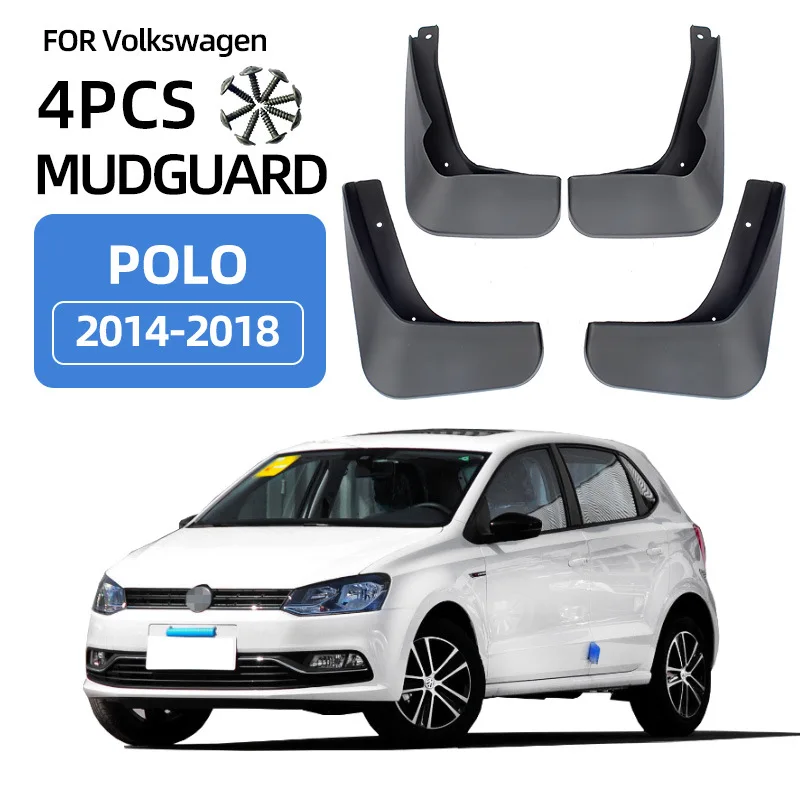 

For 2014-2018 Volkswagen Polo Hatchback Mudguards Fender Mudflaps Front Rear Flares Splash Guards Cover Car Accessorie