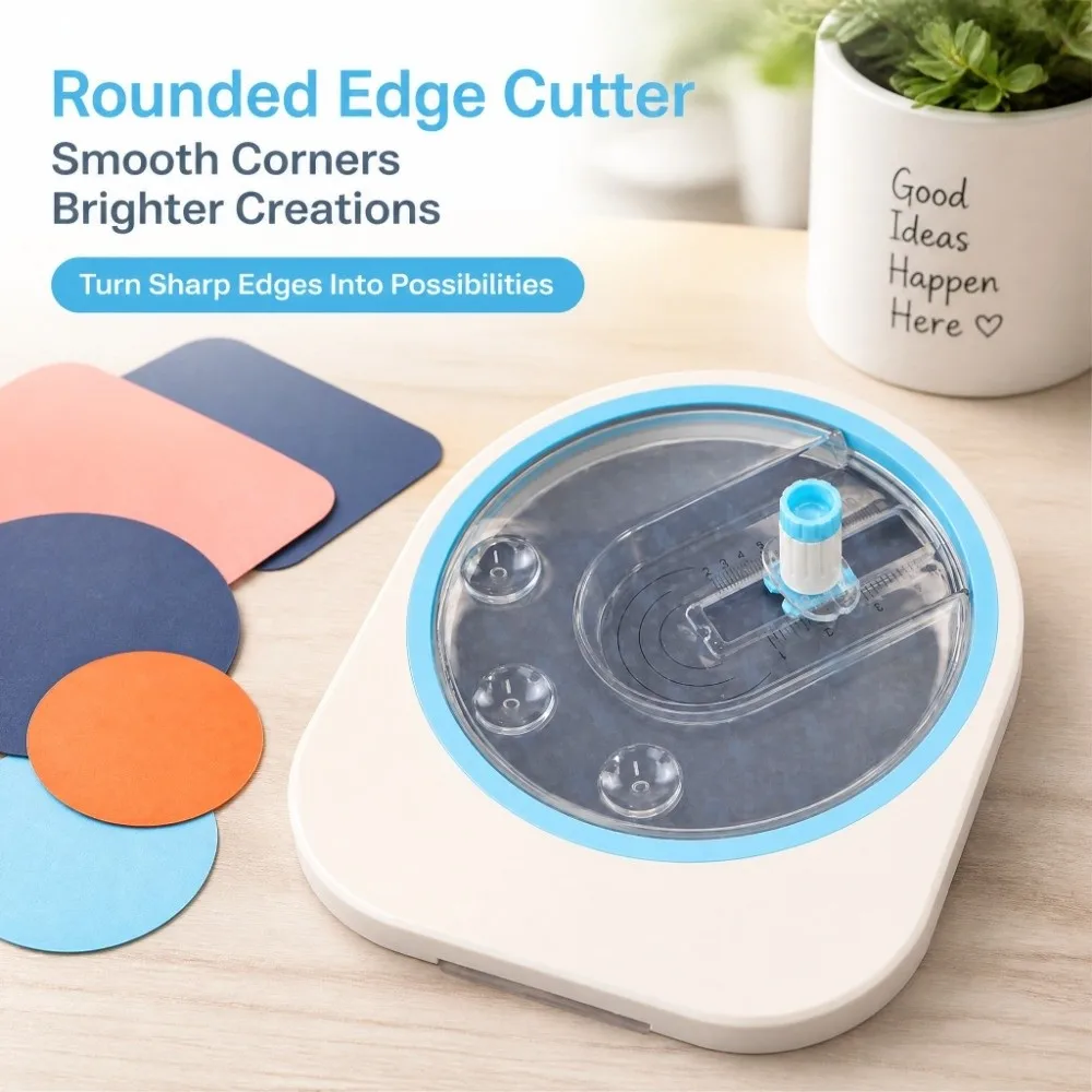 Round 360° Rotating Circle Cutter 2-10cm Diameter Multiple Sizes Circle Punch Adjustable Heavy-Duty Circular Paper Cutter Manual