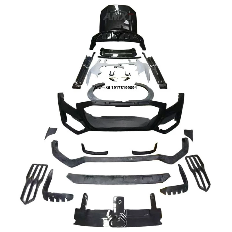 

Q8 Mansori Kits for Excellent Quality Fast Delivery Dry Carbon Fiber Front Lip Side Skirt Rear Diffuser Hood Bonnet Fender