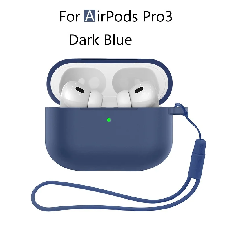 Neu für Airpods Pro 3 2025, Silikonhülle, Kopfhörer-Zubehör mit Reinigungsset und Lanyard, vollständige Schutzhülle für Airpods Pro 3 – Detail 9