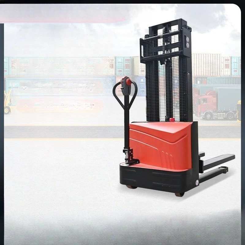 1.5 tons all-electric walking stacker hydraulic lift 3 meters forklift battery loading and unloading truck