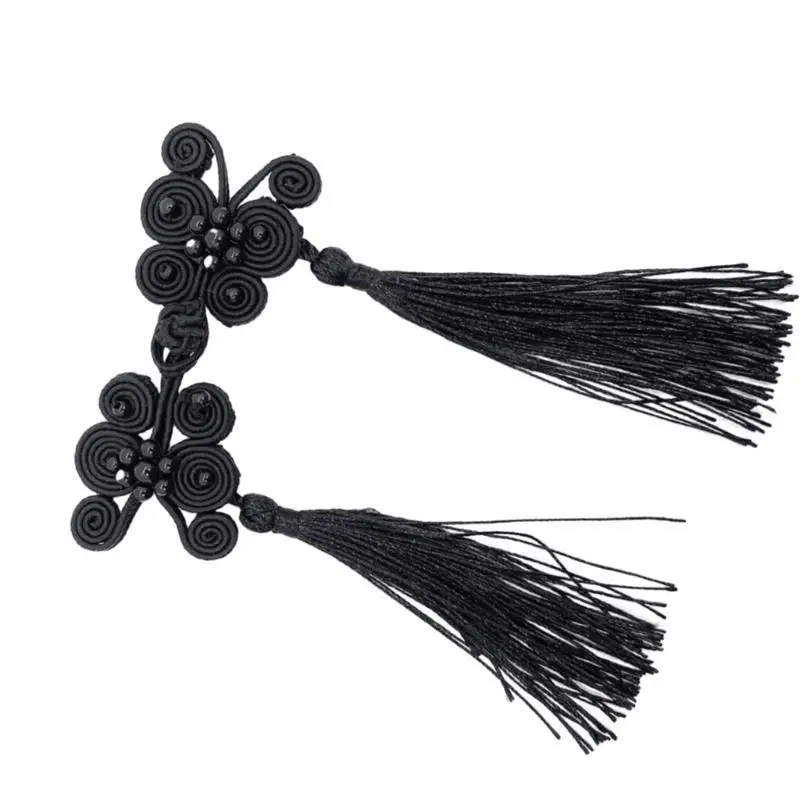 39BD Delicate Butterfly Fringe Sewing Button Cheongsam Buttons Exquisite Suitable for Chinese Culture Enthusiasts of All Ages