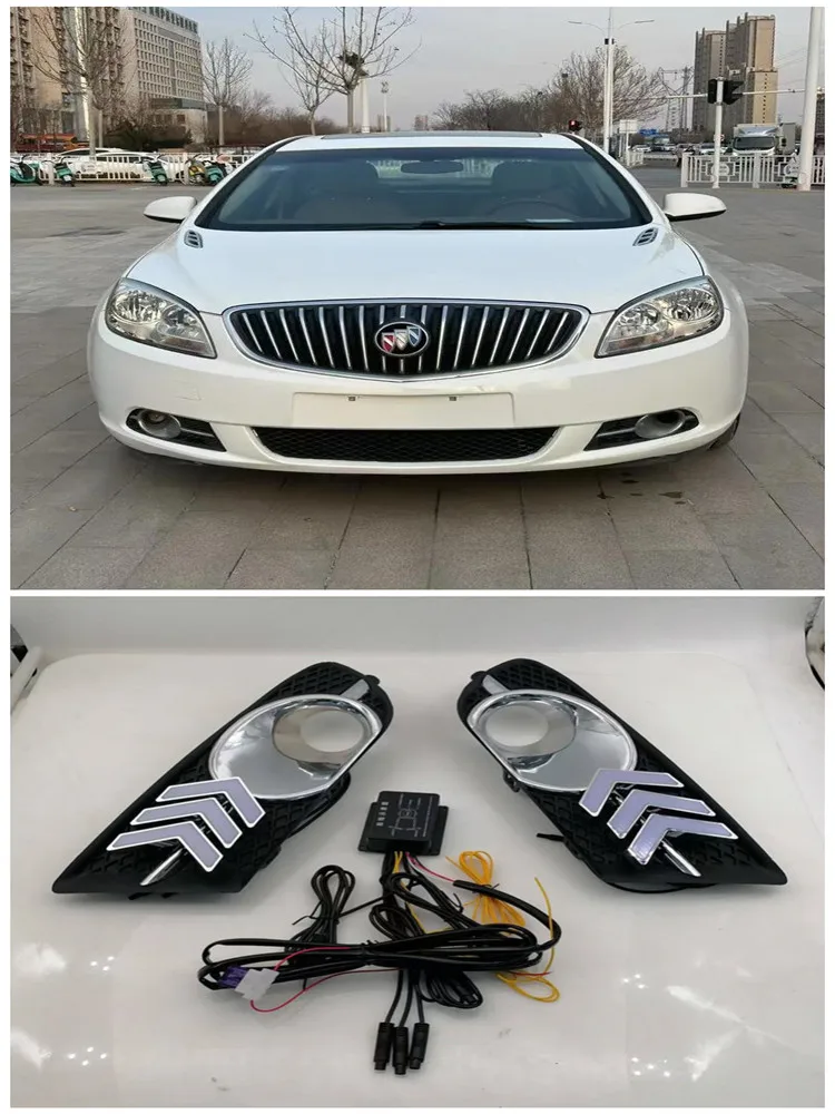 

LED DRL For Buick Lacrosse 2009 2010 2011 2012 2013 Daytime Running Lights Waterproof Daylight Lamp With Dynamic Turning Lights