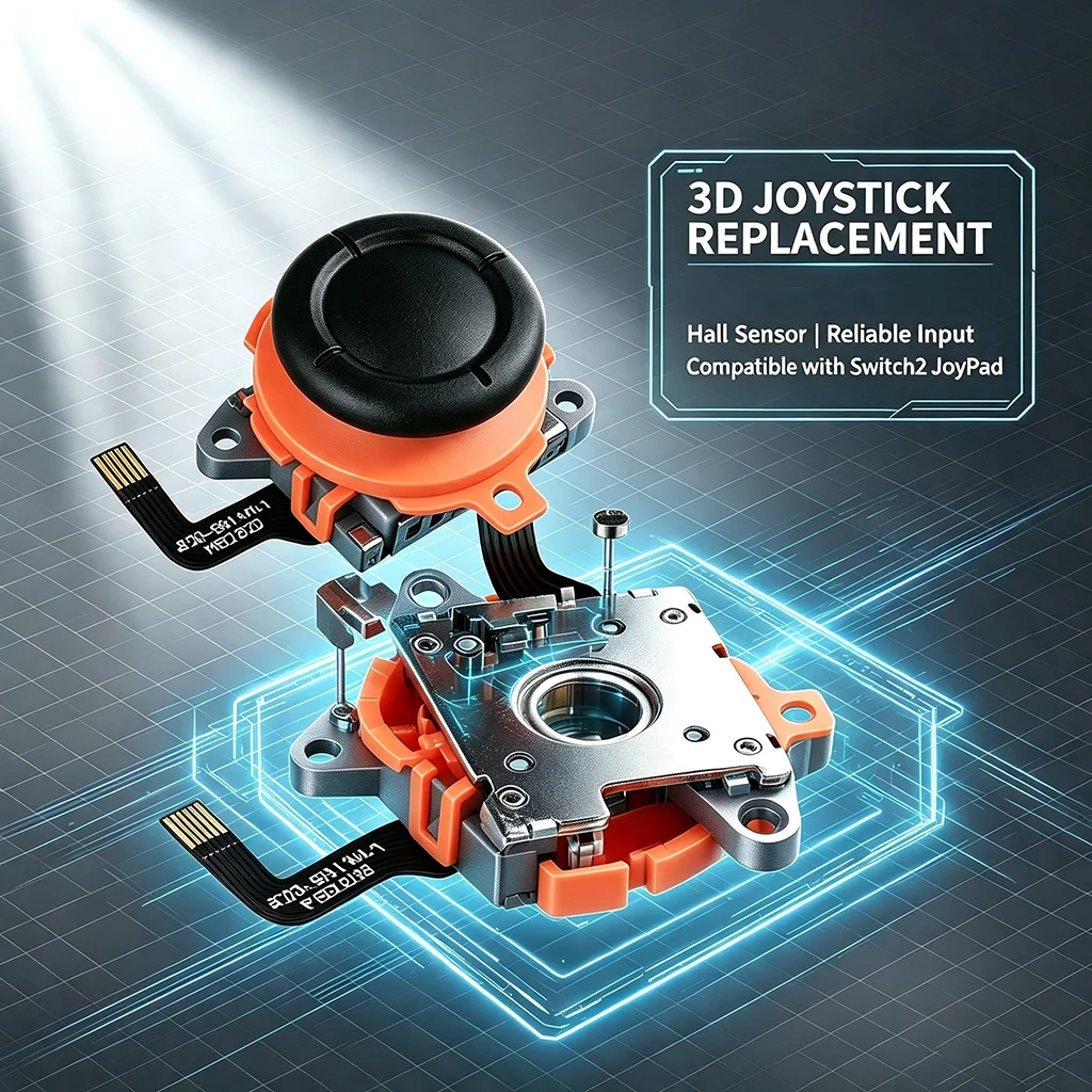 Anti Drift TMR Joystick For Nintendo Switch 2 Joycon 2 3D Thumb Stick Repair Replacement Controller Rocker Parts 2pcs