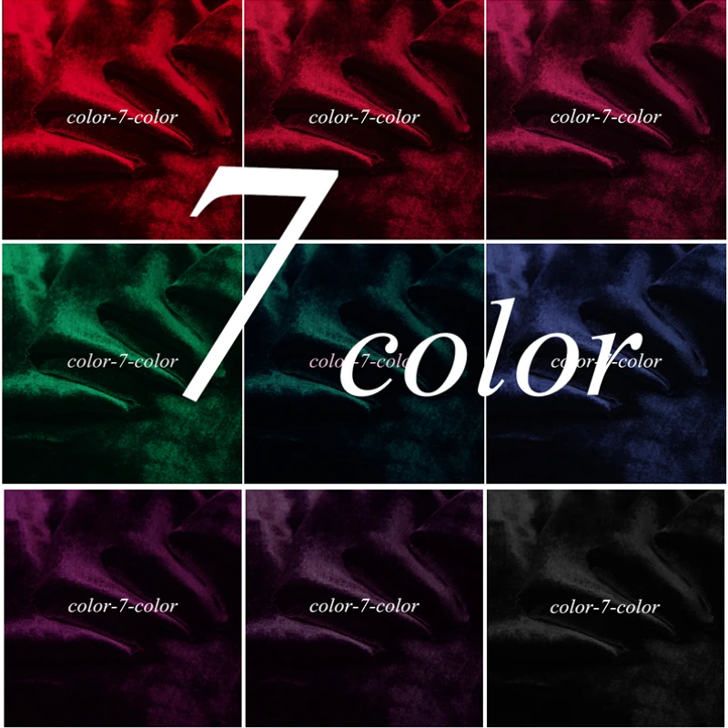 

Korean Velvet Fabric Solid Color Elastic Polyester Spandex Material Clothing Wholesale Cloth for Sewing Meters Diy