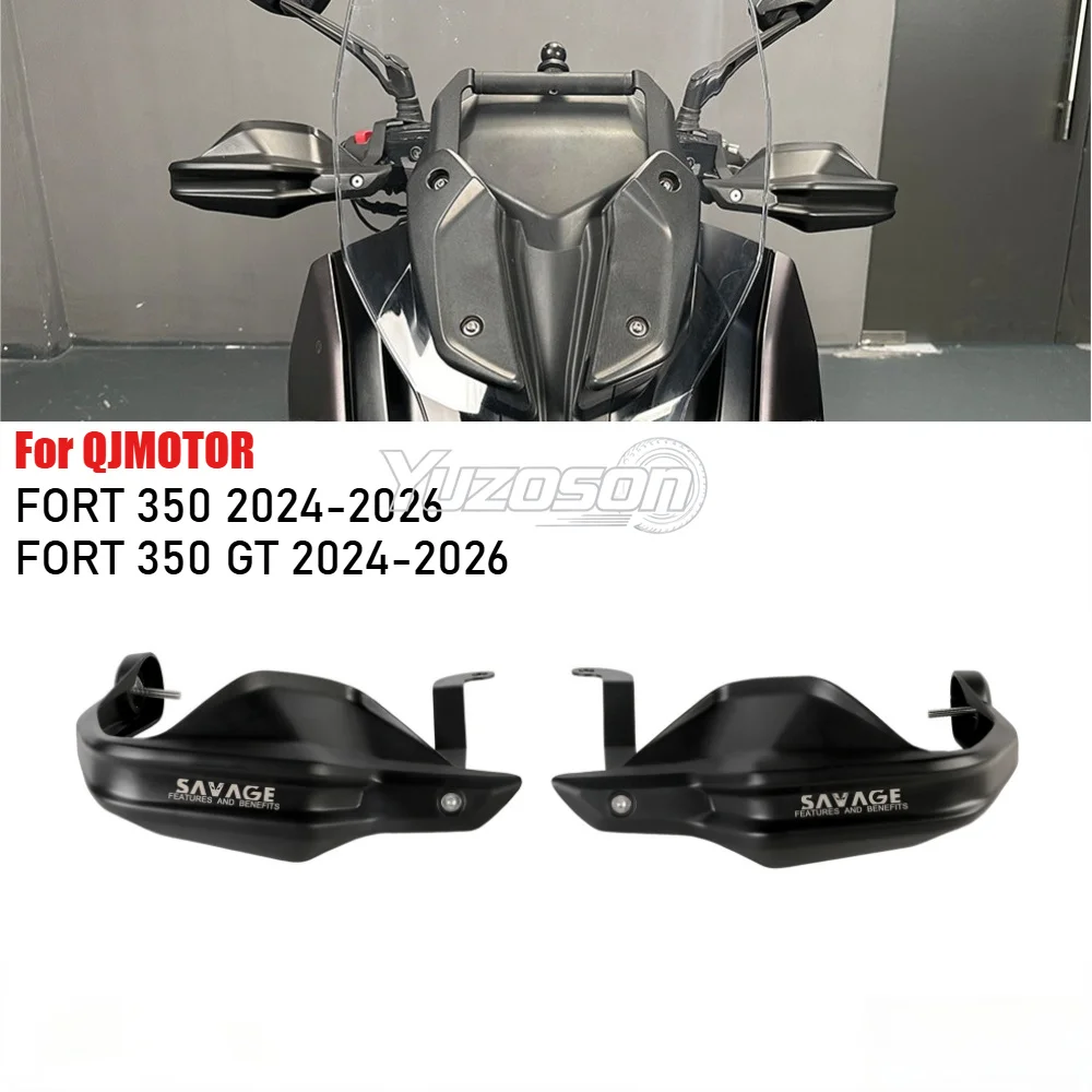 For QJMOTOR FORT 350 350GT 2024 2025 2026 Motorcycle Handlebar Windshield QJ Motor Fort350 GT Hand Guards Hand Lever Protection