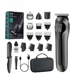6-in-1 Mijia Multifunctional Grooming Kit Hair Clipper With Digital Display High Power Electric Shaver Nose Hair Trimmer
