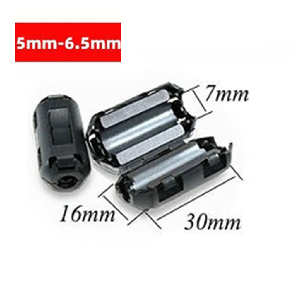 Imagem -03 - Filtro de Desmagnetização Supressor de Ruído Emi Rfi Anti-interferência Anel Magnético Ferrite Grânulo Clipe Estrangulamento Indutores de Filtro de Ruído 5x