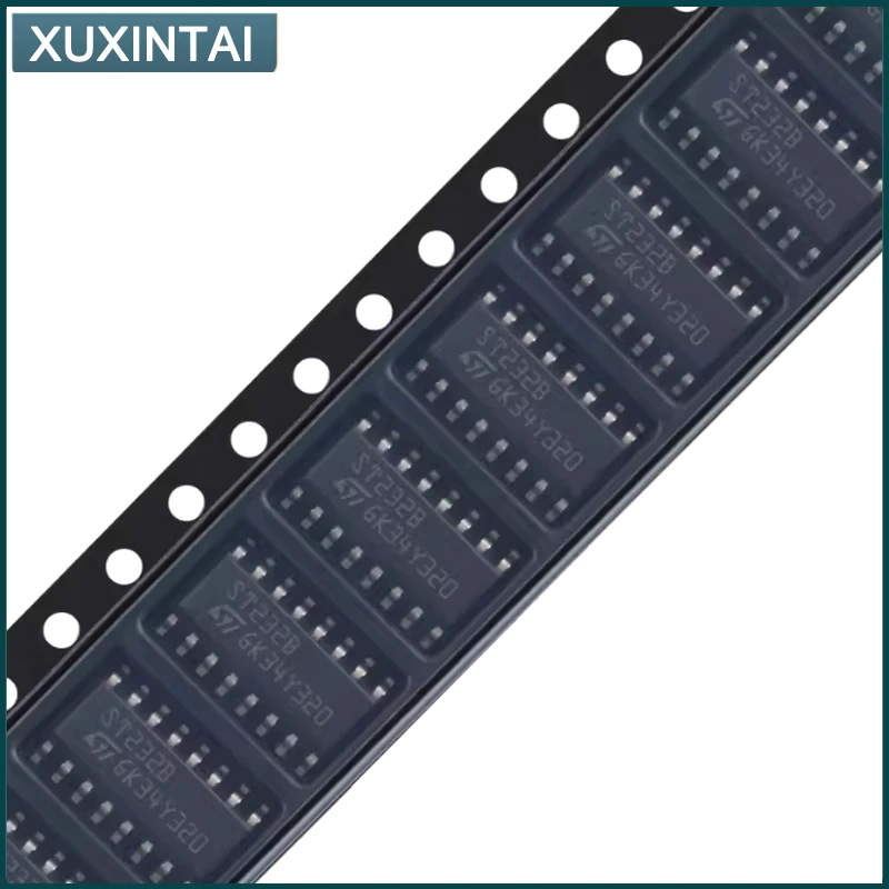 10Pcs/Lot  New Original  ST232BDR   ST232CDR  ST232  2/2 Transceiver Full RS232 16-SOIC