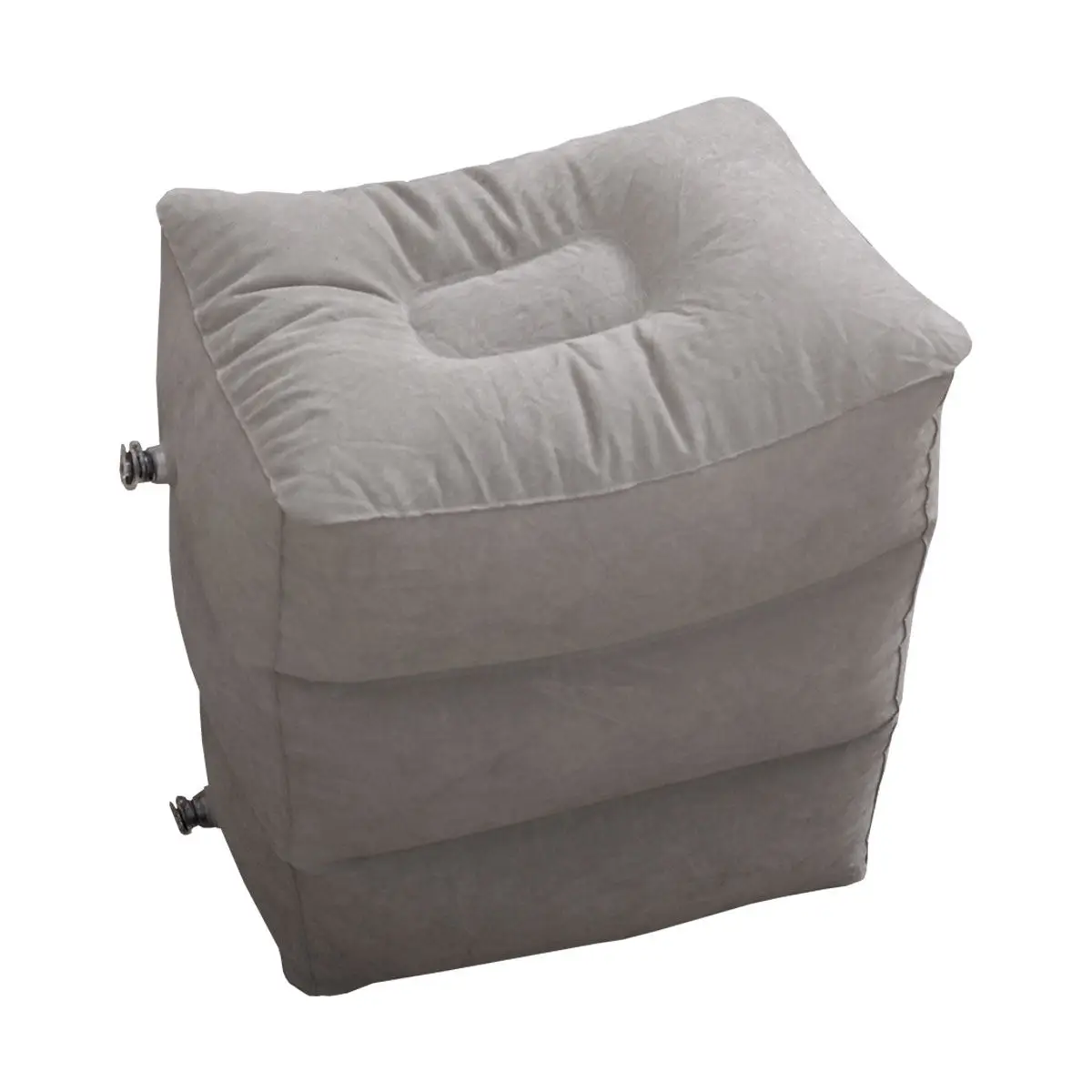 

Inflatable Foot Rest Pillow for Airplane Train Travel Adjustable 3-Height Leg Elevation Cushion Improves Circulation Reduces