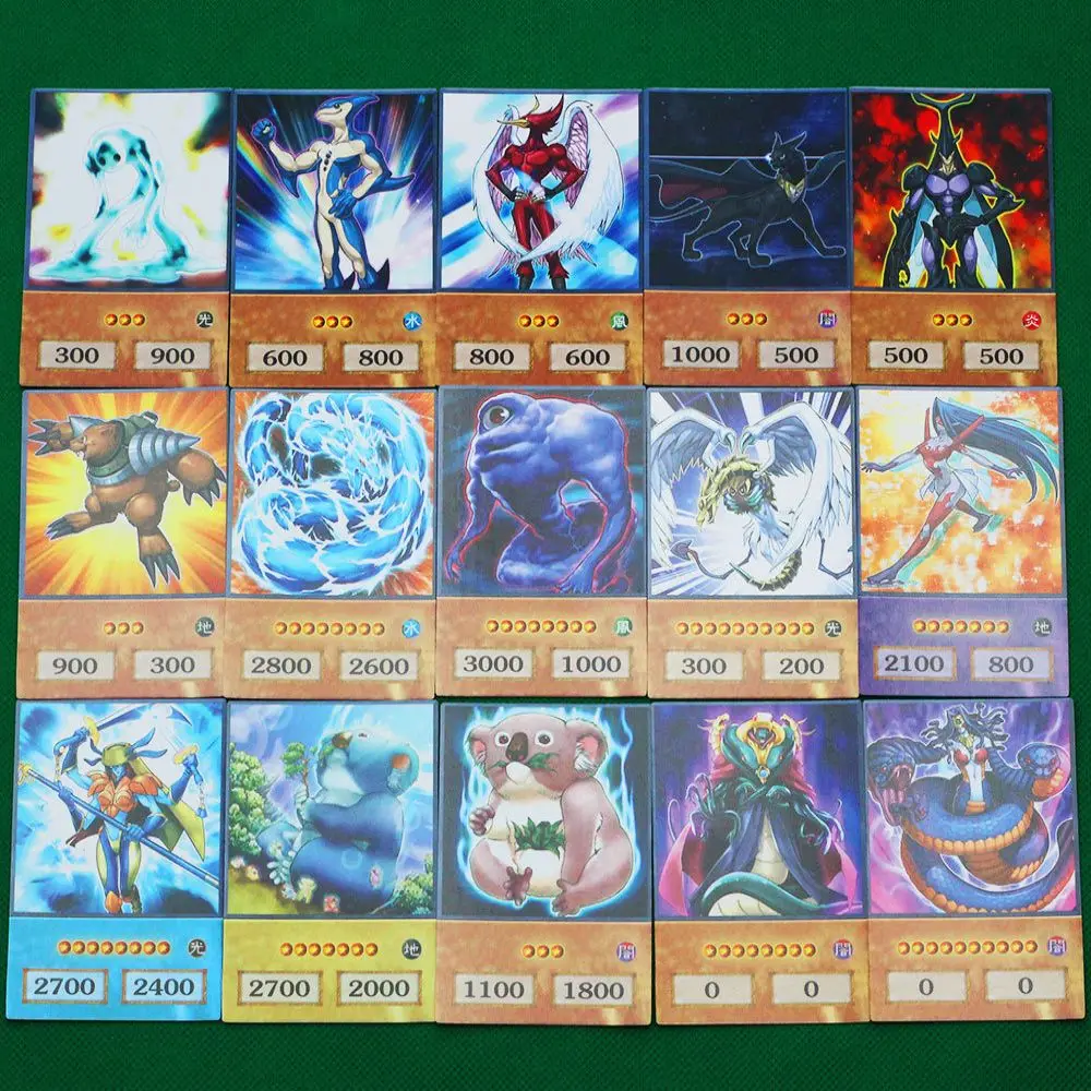 DIY 100PCS Yu-Gi-Oh GX Anime Style Cards E-HERO Yugioh GX Classical Proxy Card Kids Gift Holiday Party Playing Cards