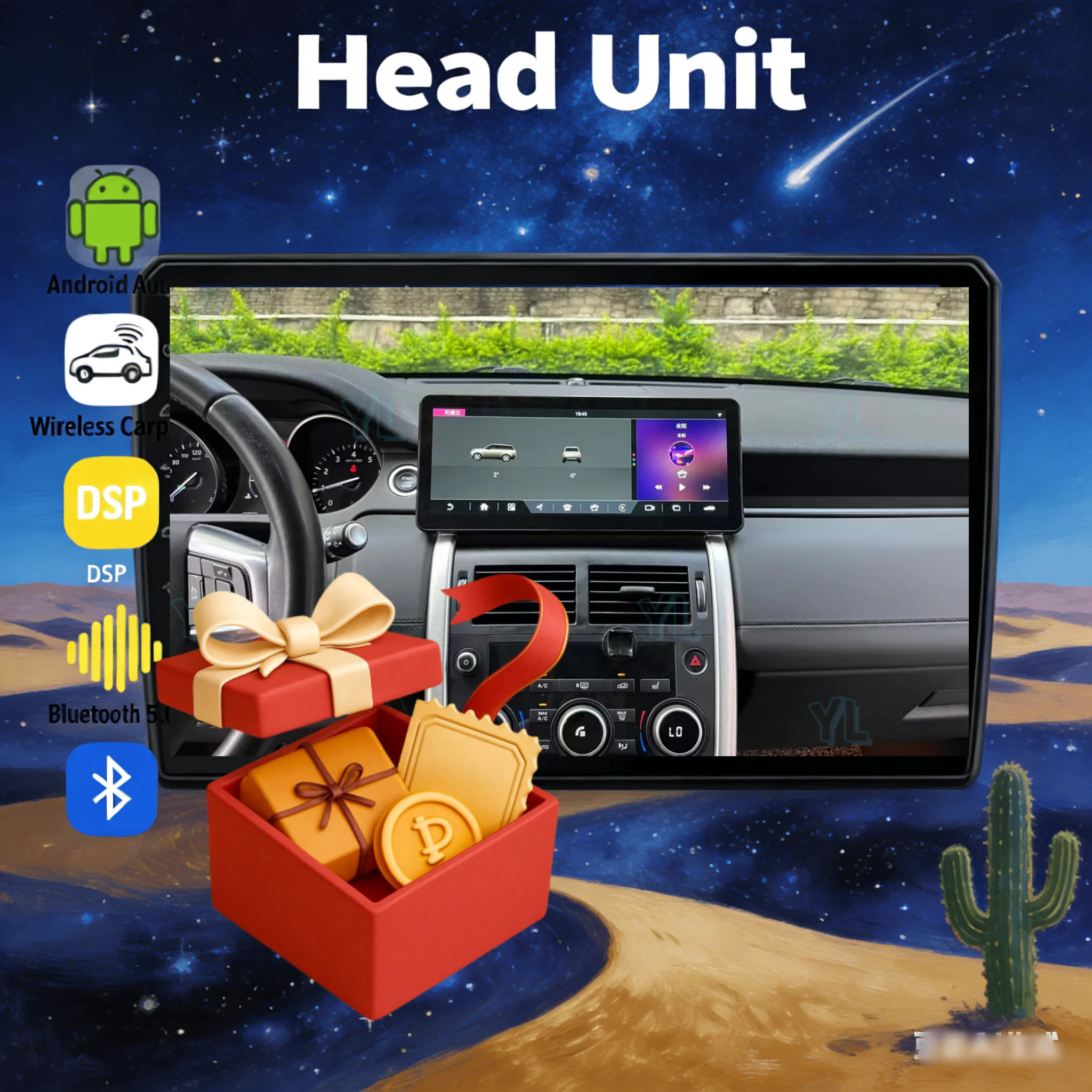 Dual System Android Autoradio Car  For Land Rover Discovery Sport L550 2015-2019 Stereo Carplay GPS Navigation Multimedia Player