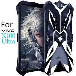 For Vivo X100 Ultra Original ZIMON Shockproof Heavy Duty Armor Metal Aluminum Phone Case For Vivo X100 Ultra X100s Pro Case