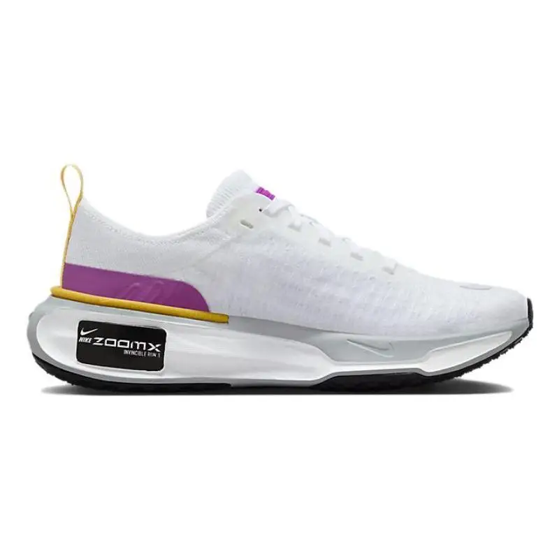 Nike Nike ZoomX Invincible Run 3 Branco Vívido Roxo Tênis Feminino DR2660-101