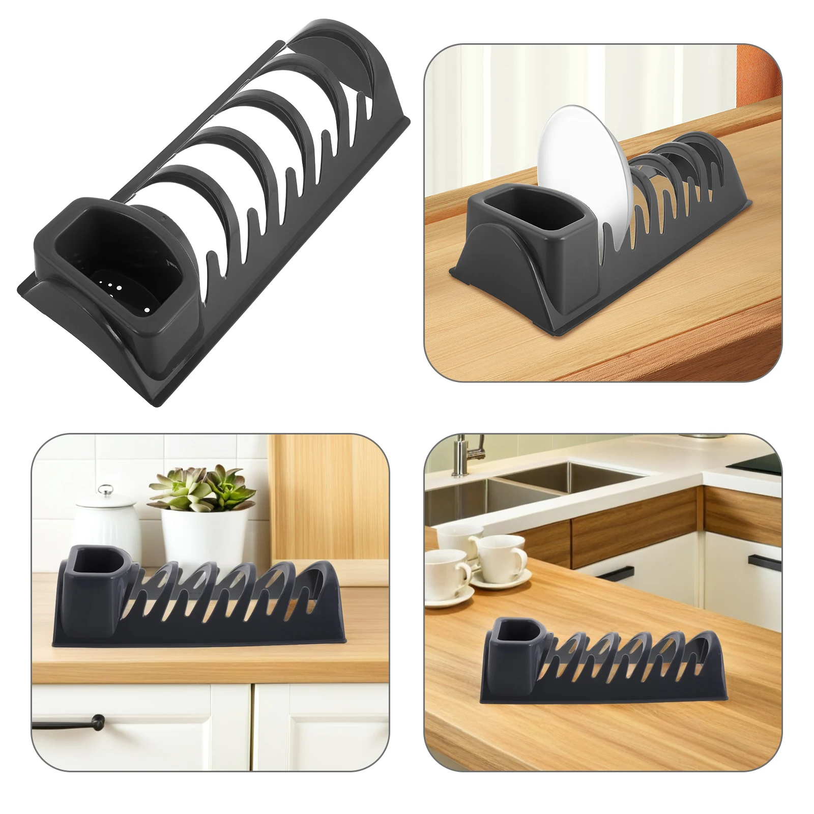 

Kitchen Bowl Chopstick Storage Rack Plates Rack Utensil Drainer Cutlery Holder Countertop SpaceSaving Design Easy