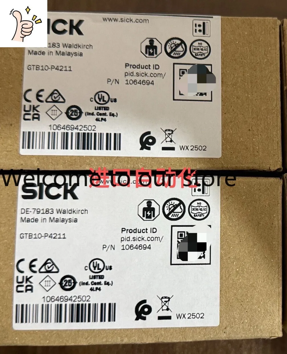 SICK GTB10-P4211 Order Number (1064694) Full