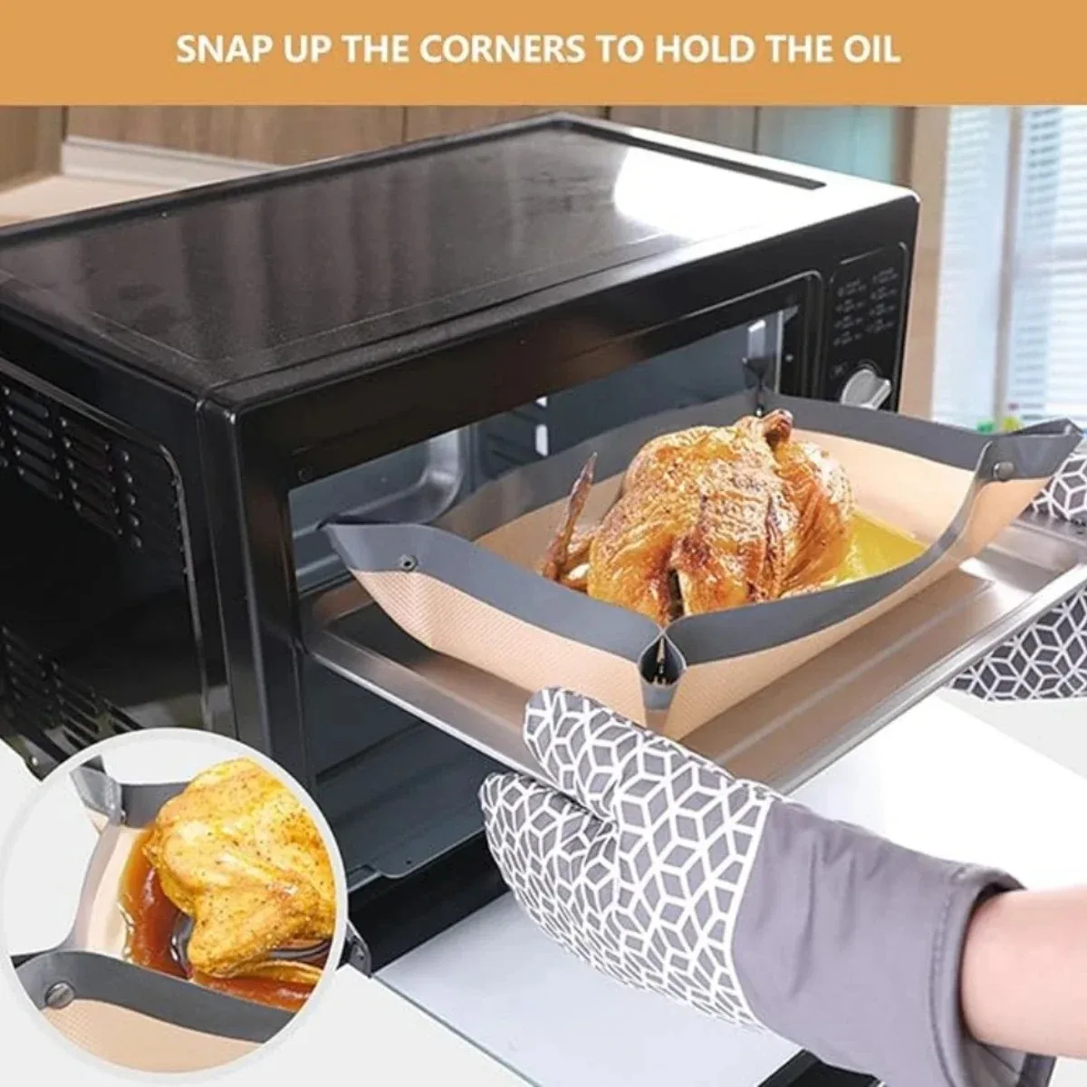 Leak Proof Silicone Baking Mat Thickened High Temperature Resistant Cookies Roasted Chicken Grilled Fish Silicone Baking Tools