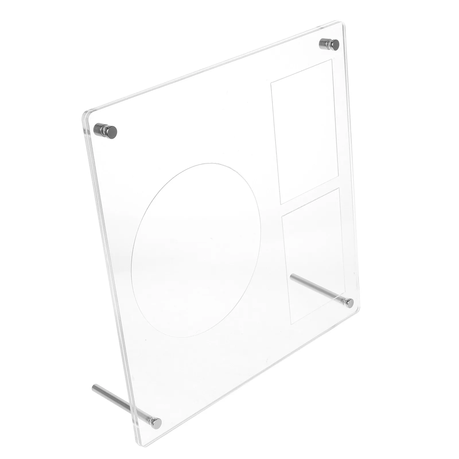 Three Tier Clear Acrylic Cd and Photocard Display Stand Kpop Album Holder Vinyl Record Table Display Shelf Modern Home Decor