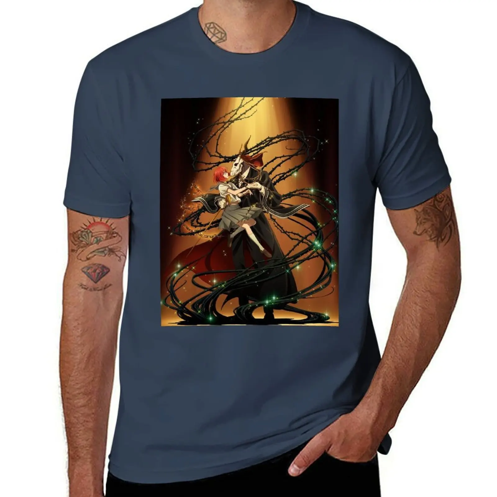 Camiseta The Ancient Magus Bride para uso diario, camiseta básica de manga corta