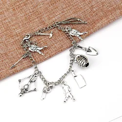 The Walking Dead Inspired Bracelets Zombie Survival Horror Charm Jewelry Mini Alloy Axe Pendant