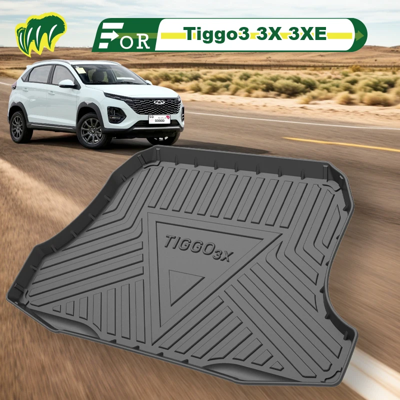 

For Chery Tiggo3 3X 3XE PLUS 20 22 2017-2023 Custom Fit Car Trunk Mat All Season Cargo Mat 3D Shaped Laser Measured Trunk Liners