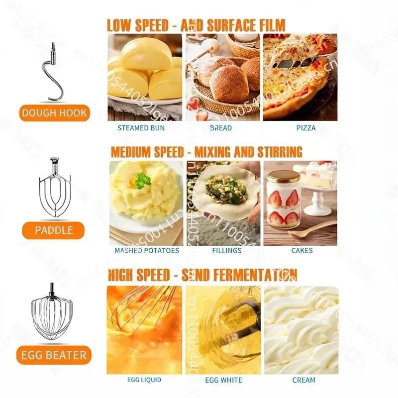Food Mixer, Commercial Planetary Mixer for Soft Dough and Cream