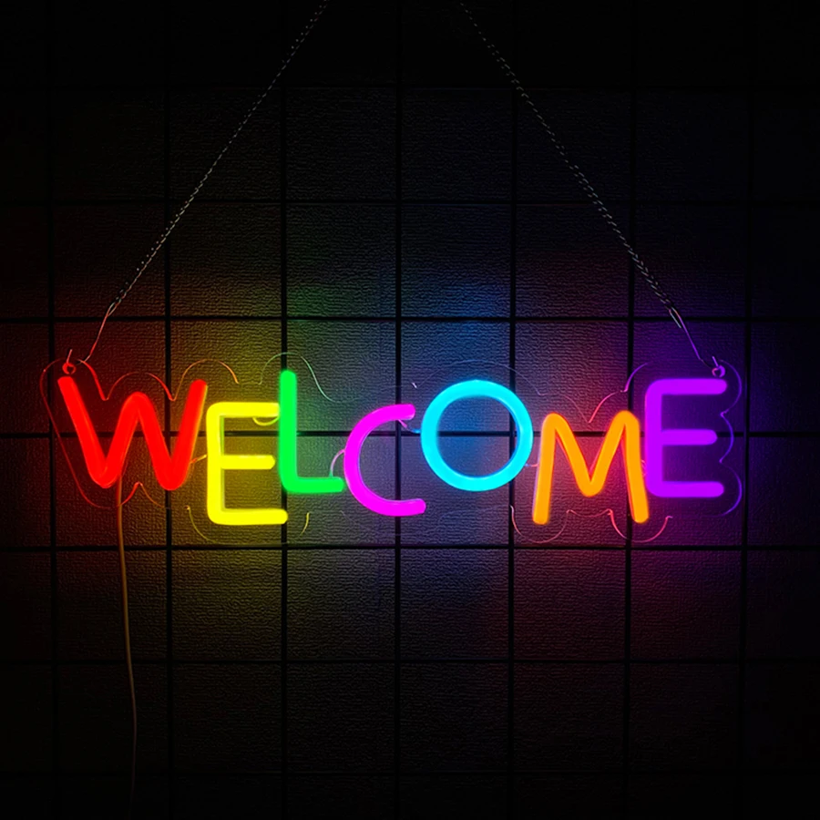 Welcome To My World Neon Sign for Wall Decor Custom Light Up   Home Party Decor LED Neon Signs Large Backdrop   Girls Boys Gift