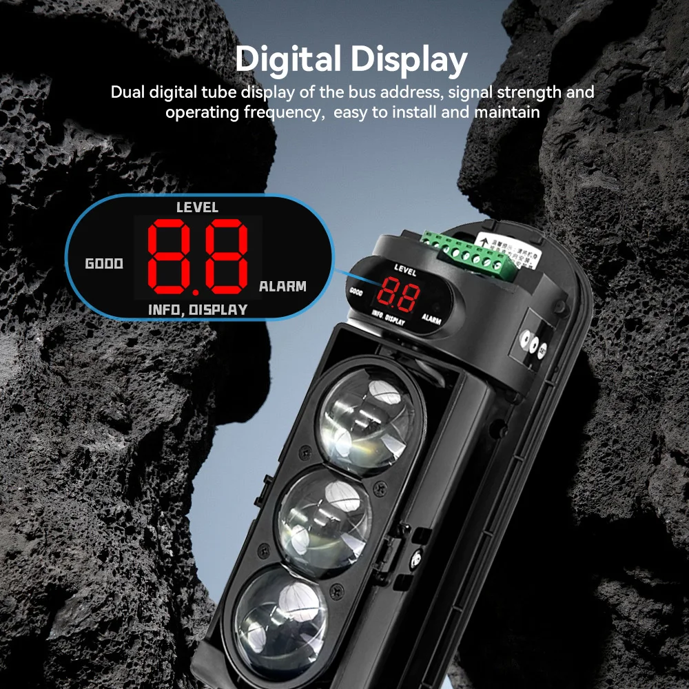 Meian Focus Wired Dual/Triple Infrared Beam Sensor, IP65 Waterproof Infrared Barrier Detector, Infrared Barrier for Villa Farm
