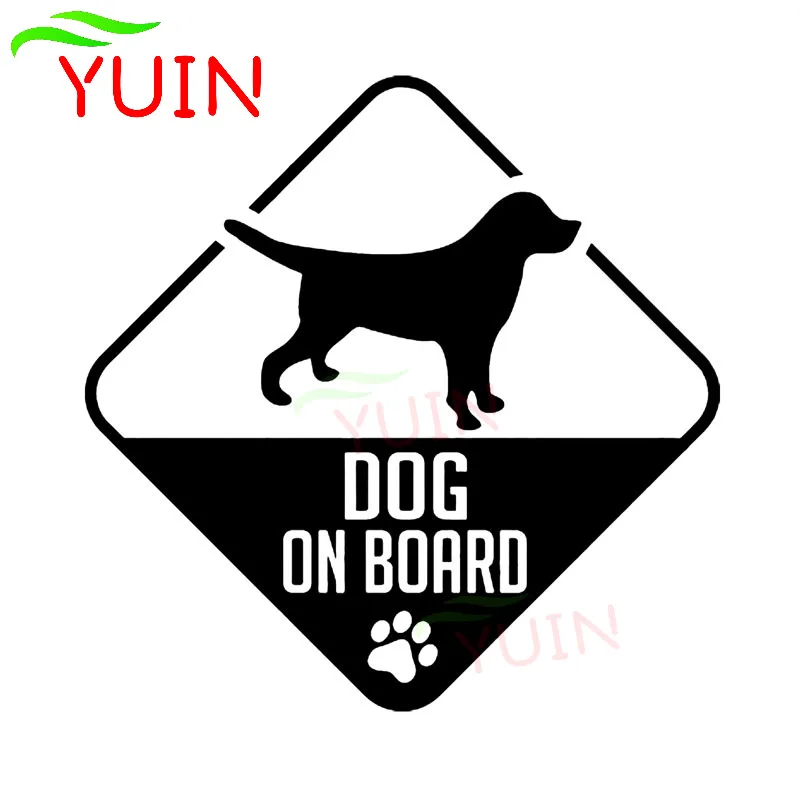 YUIN Car Sticker BEAGLE DOG ON BOARD Decals Cars Accessories Fashion PVC Body Window Decoration Accessories Waterproof Decal