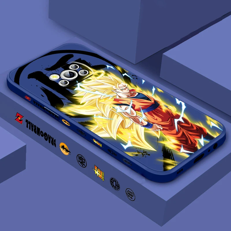 

Japanese D-D-Dragon Ball Art Liquid Left Rope For Xiaomi Mi Poco X6 X5 X4 X3 M6 M5 M5S M4 M3 F5 F4 F3 Pro 5G TPU Phone Case