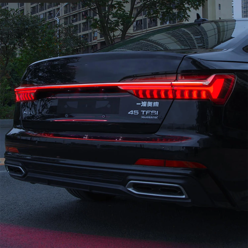 LED Taillight for Audi 2019-2022 A6 C8 Dynamic Flow Tail Light A6LED Streamer Tail Light Brake Light Warning Light