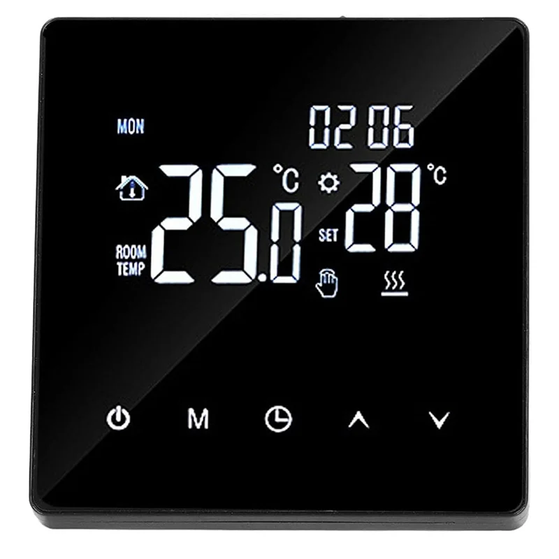 LICE-Tuya Wifi ترموستات لاسلكي شاشة تعمل باللمس متحكم في درجة الحرارة منظم الحرارة الرقمي القابل للبرمجة لتدفئة الأرضية