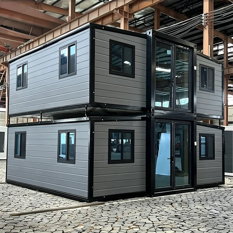 Customized Mobile House Weatherproof Foldable Rust Coated Steel With Zinc Primer And Polyester Powder Coating