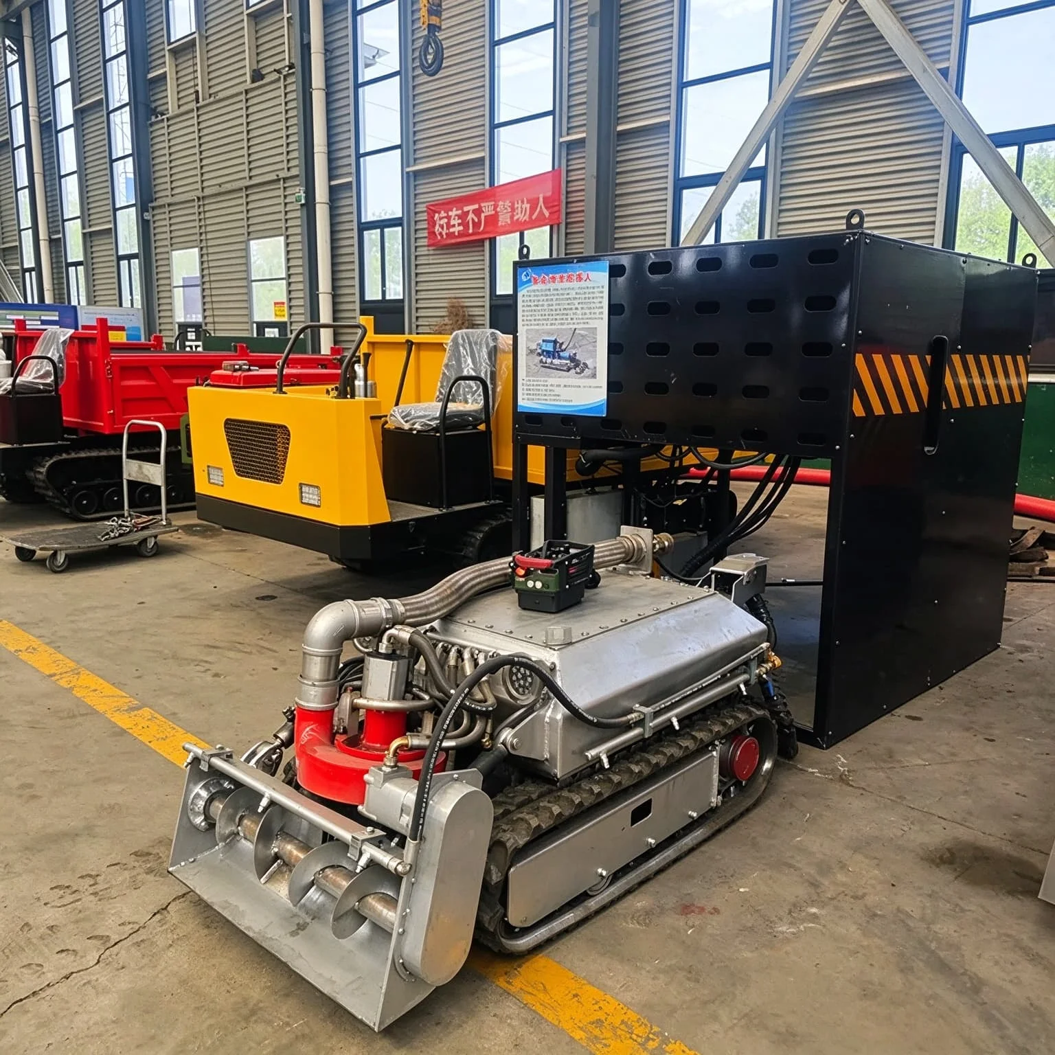 Silt Removal Robot Remote Controlled Tracked Chassis for Wastewater Tank Riverbed Sediment Removal Dredging Machinery