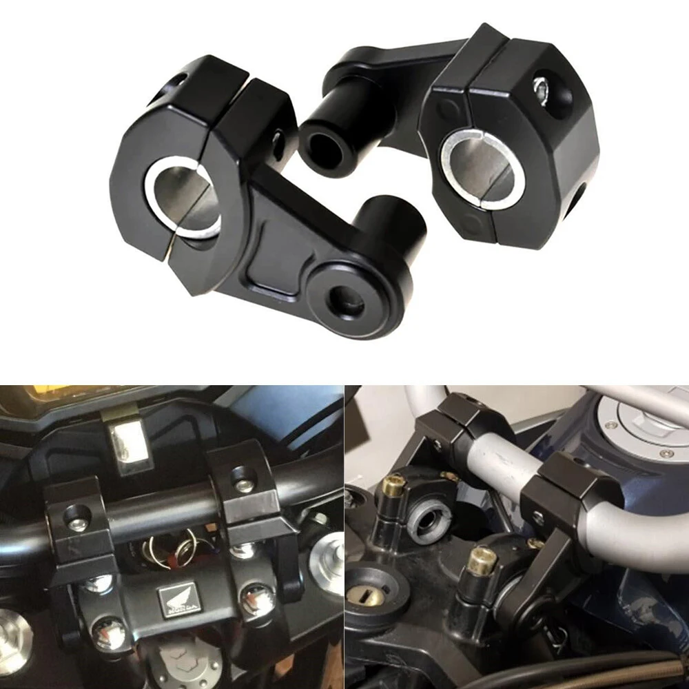 

The 22mm 28mm Handlebar Riser Kit With Clamps For Motorcycle ATV Universal