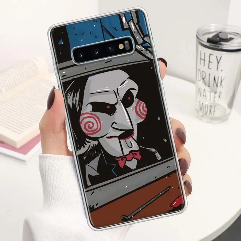 SAW The Jigsaw Killer Horror Film Phone Case For M12 M21 M30S M31S M32 M51 M52 Note 10 Lite 20 Ultra 9 8 + J4 J6 Plus J8 Soft Co