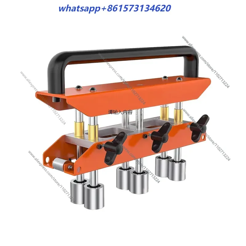 1pcs 6 Roller Type 0-90 ° Angle Large Radius Plate Roller Bending Machine Manual Aluminum Vertical Seam Roof Tool Portable