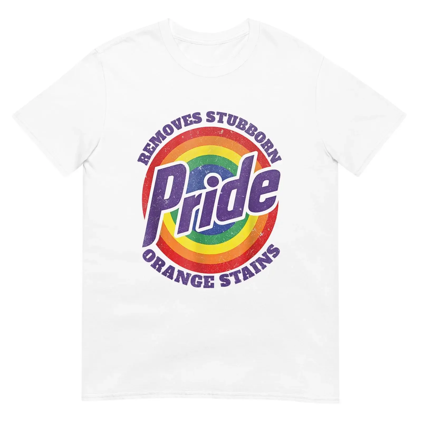 Pride T Shirt Removes Orange Stains Durable Cotton vintage Washed Casual Versatile Stretched designer clothes Soft Unisex