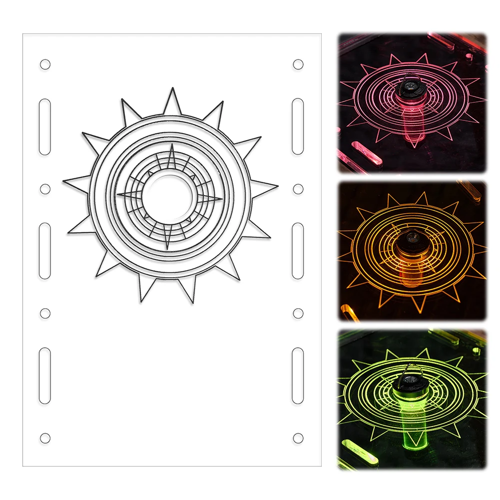 

IGT Table Board Portable One Unit Camping Unit Board Multifunctional Thickened Clear Table Board for Goal Zero Camping Light