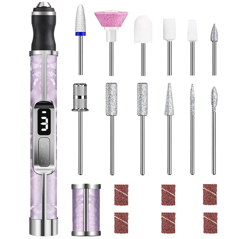 kit-profissional-de-lixa-eletrica-para-unhas-com-display-led-e-12-brocas-equipamento-de-polimento-para-manicure-e-pedicure-lixadeira-de-unhas-de-acrilico-e-gel