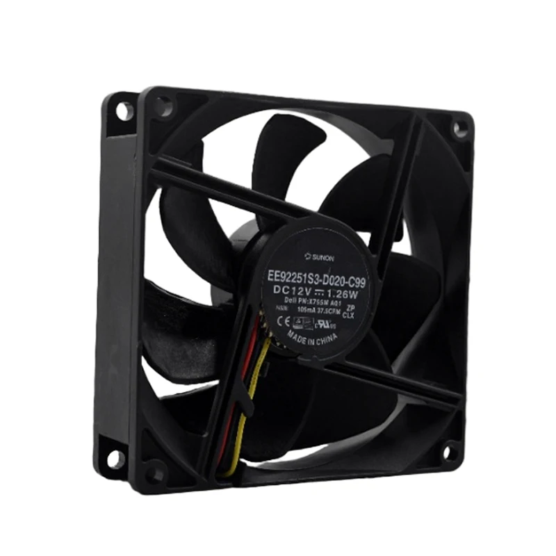 

ORIGINAL EE92251S3-D020-C99 12V 1.26W 9225 92*92*25mm NEW COOLING FAN RADIATOR