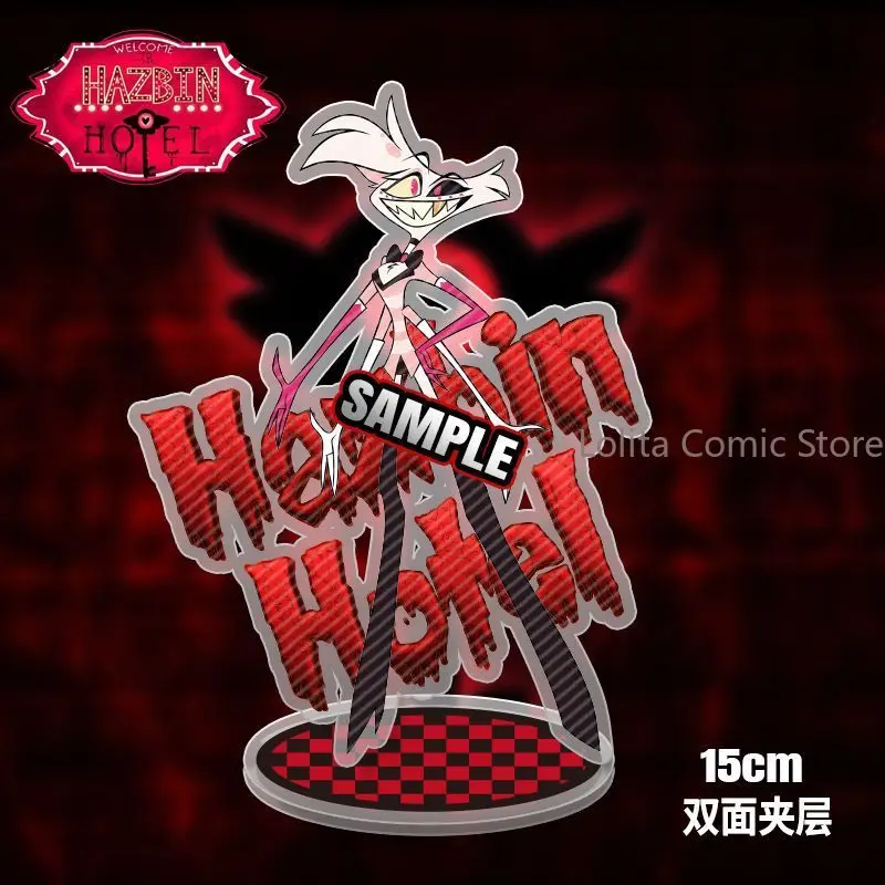Anime Hazbin Hotel Husk Pentious Acrylic Standee Cute Ornament Acrylic Block Desk Display stand Cosplay photo Props fan gift - view 6