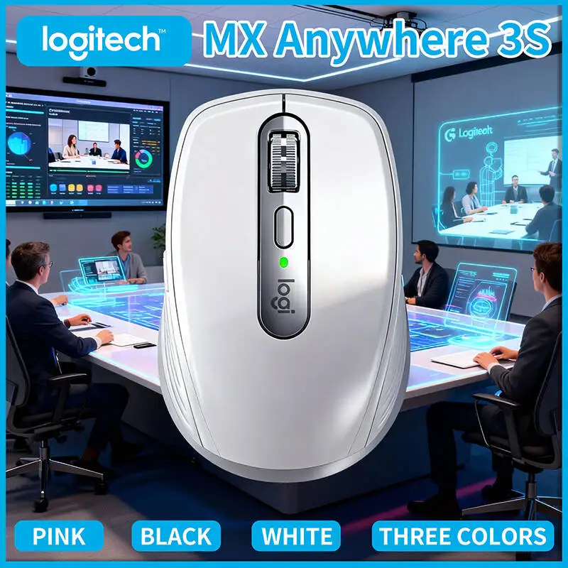 

Logitech MX Anywhere 3S Office Mouse - 8000 DPI Darkfield, MagSpeed Scroll, Silent Click, Multi-OS Sync for Home Office