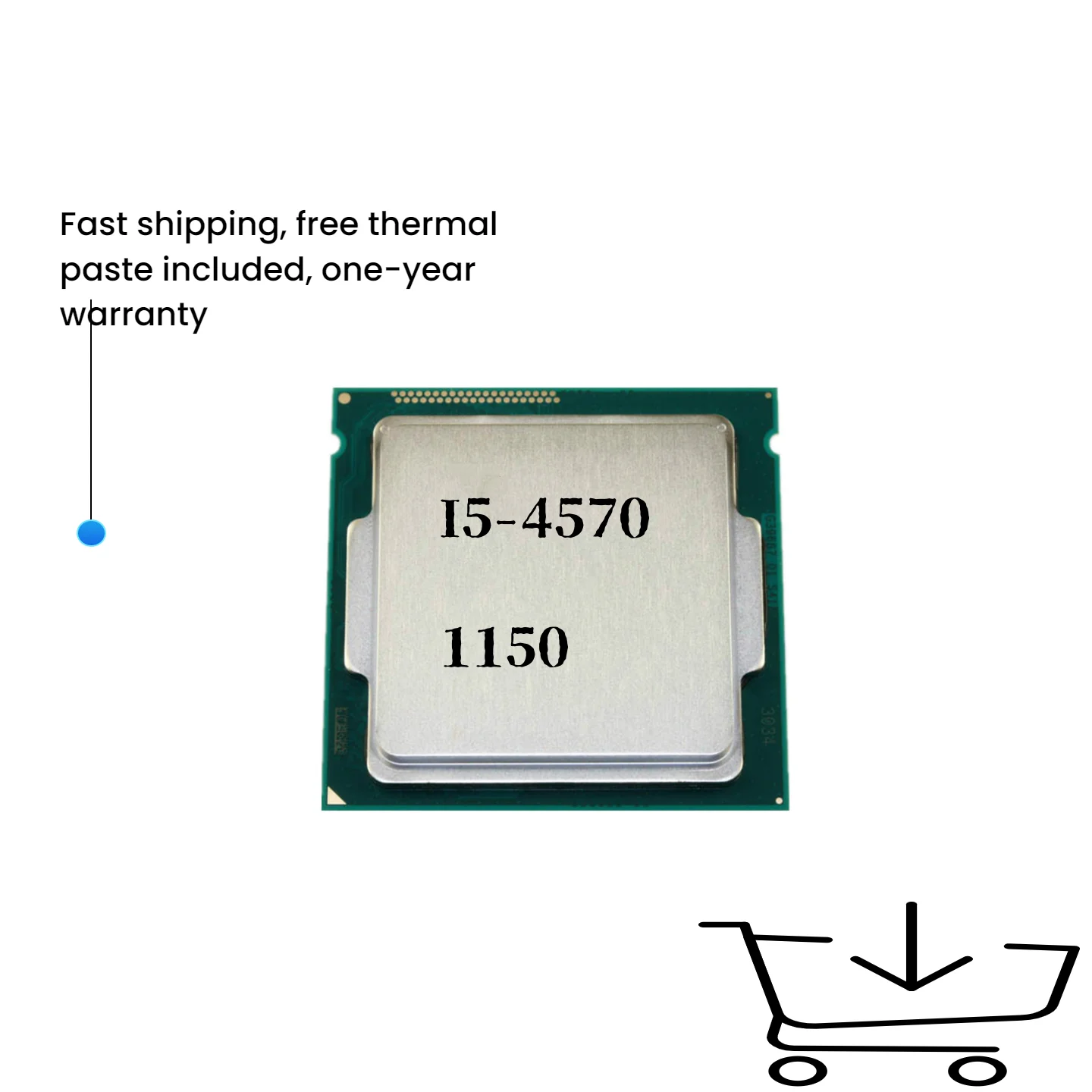 

Core i5 4570 i5-4570 3.2GHz 6MB LGA 1150 Quad-Core CPU Processor SR14E